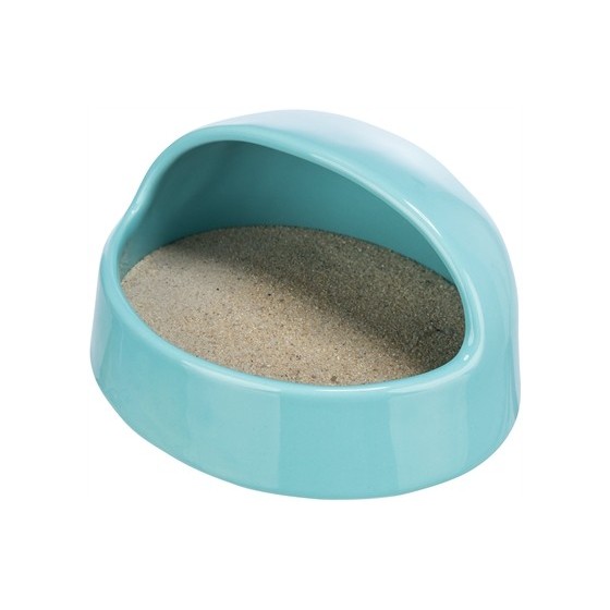 Trixie - Zandbad Muizen/Hamsters Keramiek Turquoise, 16x14x8cm 3st