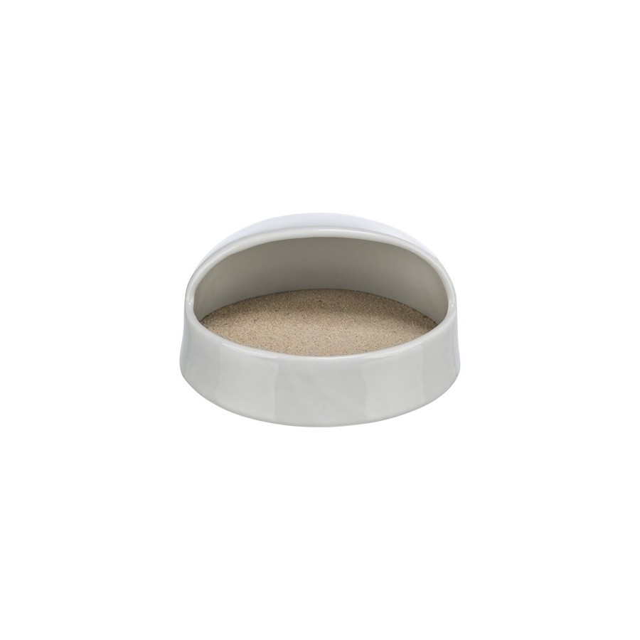 Trixie - Zandbad Degoes/Hamsters Keramiek Grijs, 20x16x10cm 3st