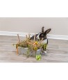 Trixie Voederruif Keramiek / Hout Grijs 26X17X23 CM