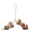 Trixie Ringschommel Hout / Dennenappels Naturel 18X18 CM