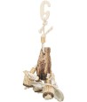 Trixie - Natuurspeelgoed Mahonie/Schelpen. 26cm