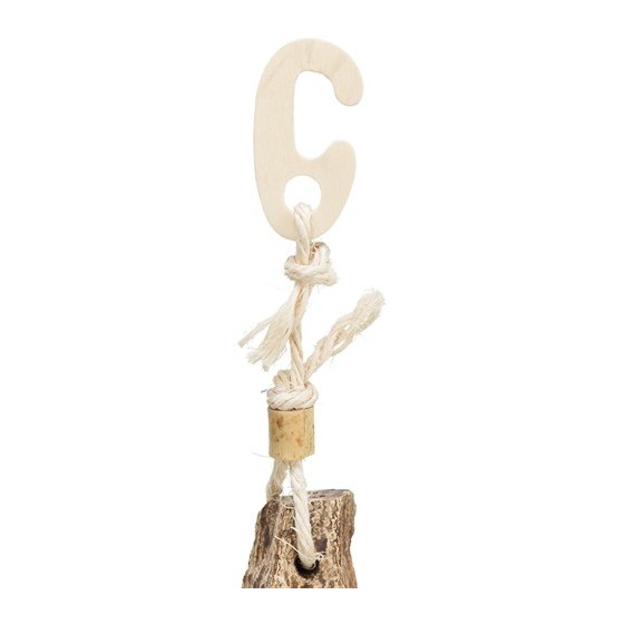 Trixie - Natuurspeelgoed Mahonie/Schelpen. 26cm