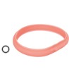 Trixie Lichtgevende Halsband Hond Flash Usb Silicone Koraal L-XL 70 CM 3 MM 2 ST