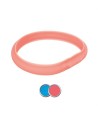 Trixie Lichtgevende Halsband Hond Flash Usb Silicone Koraal L-XL 70 CM 3 MM 2 ST