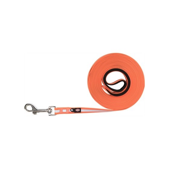 Trixie - Hondenriem Sleeplijn Easylife Reflecterend Oranje M-XL, 10m x 1,7cm