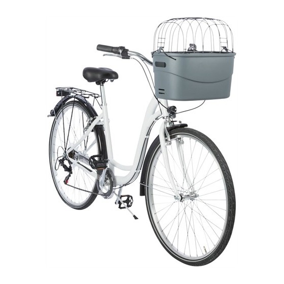 Trixie Stuur-Fietsmand Kunststof Grijs 42X30X39 CM TOT 5 KG