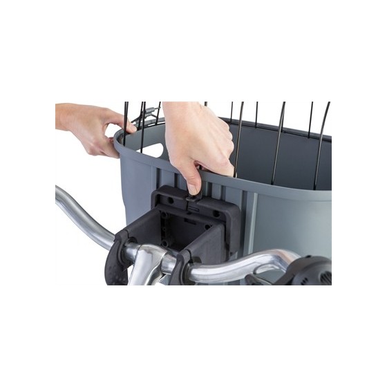 Trixie Stuur-Fietsmand Kunststof Grijs 42X30X39 CM TOT 5 KG