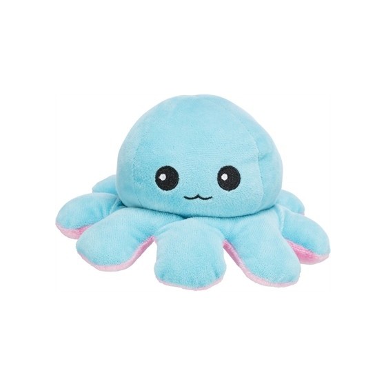 Trixie Octopus Omkeerbaar Pluche Grijs / Geel 19 CM