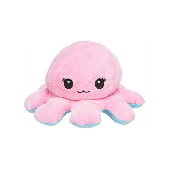 Trixie Octopus Omkeerbaar Pluche Grijs / Geel 19 CM