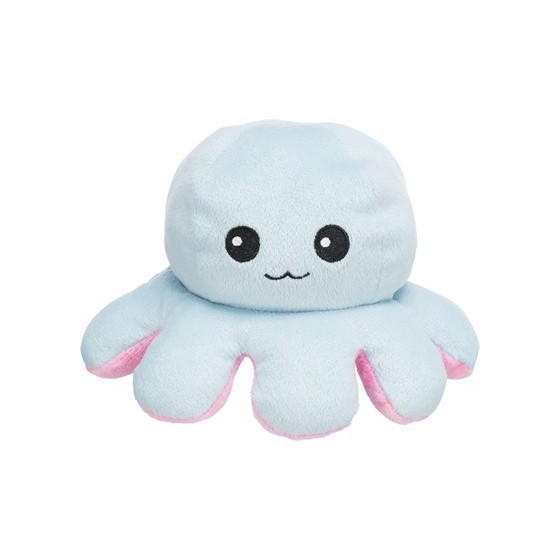 Trixie Octopus Omkeerbaar Pluche Grijs / Geel 19 CM
