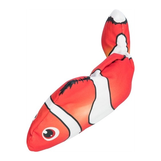 Trixie Spartel Vis Stof Catnip Oranje 26 CM