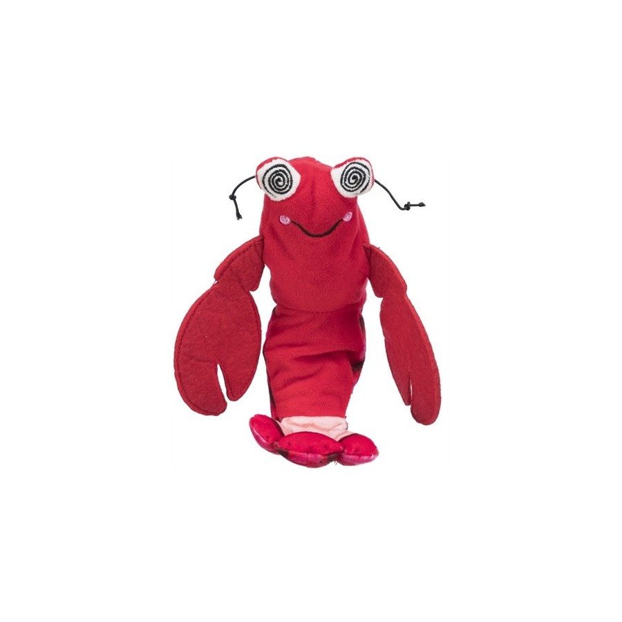 Trixie Spartelgarnaal Stof Catnip Rood 23 CM