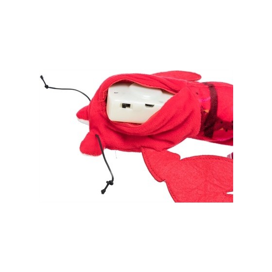 Trixie Spartelgarnaal Stof Catnip Rood 23 CM