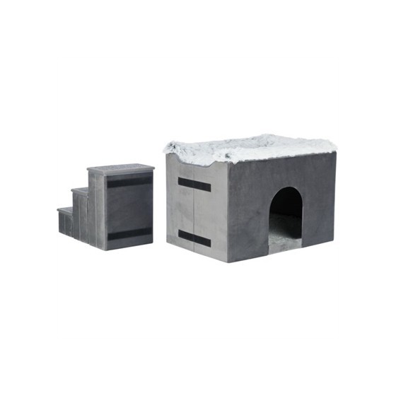 Trixie Hondenmand Huis Harvey Met Trap Grijs / Wit 119X50X47 CM