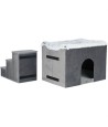 Trixie Hondenmand Huis Harvey Met Trap Grijs / Wit 119X50X47 CM