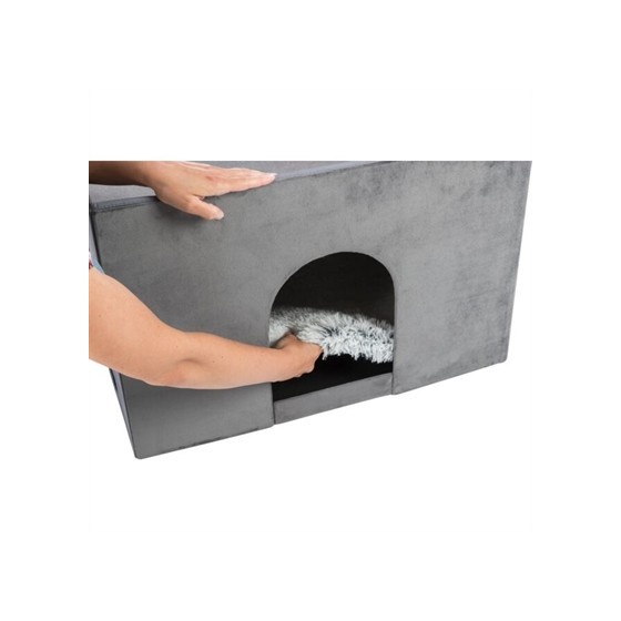 Trixie Hondenmand Huis Harvey Met Trap Grijs / Wit 119X50X47 CM