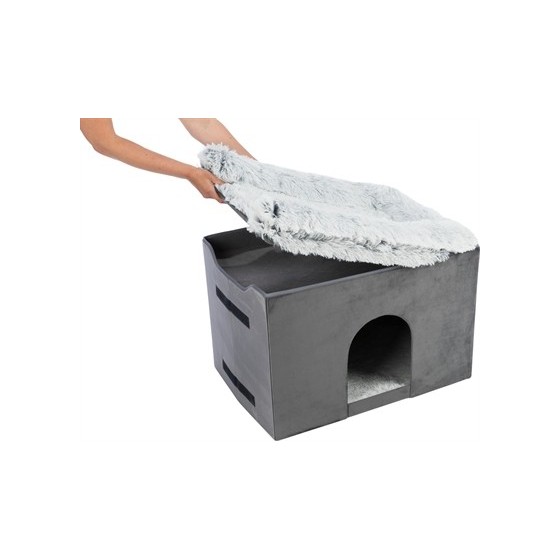 Trixie Hondenmand Huis Harvey Met Trap Grijs / Wit 119X50X47 CM