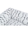 Trixie Hondenmand Mila Hoekig Pluche Wit / Grijs 50X40X12 CM