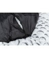 Trixie - Hondenmand Mila Rond Pluche Wit / Grijs, 60x60x10cm