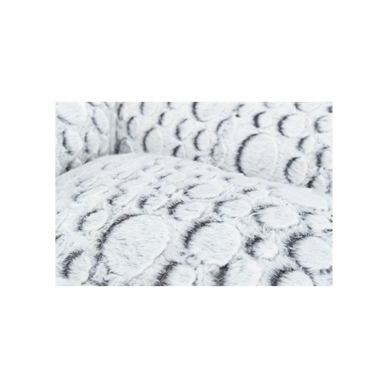 Trixie Hondenmand Mila Hoekig Pluche Wit / Grijs 80X60 CM