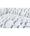 Trixie Hondenmand Mila Hoekig Pluche Wit / Grijs 80X60 CM