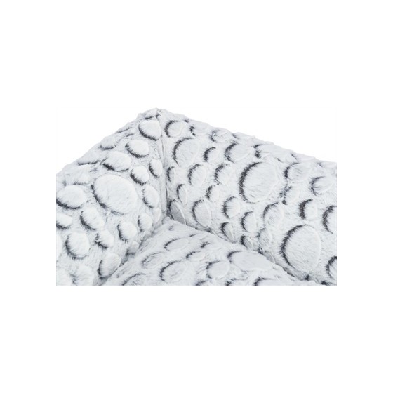 Trixie Hondenmand Mila Hoekig Pluche Wit / Grijs 80X60 CM