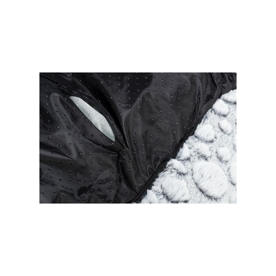 Trixie Hondenmand Mila Hoekig Pluche Wit / Grijs 80X60 CM