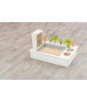 Trixie Voederstation Met Voerbak / Waterbak / Hooiruif Hout Naturel 70X47X41 CM