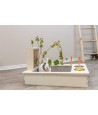 Trixie Voederstation Met Voerbak / Waterbak / Hooiruif Hout Naturel 70X47X41 CM