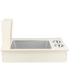 Trixie Voederstation Met Voerbak / Waterbak / Hooiruif Hout Naturel 70X47X41 CM