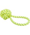 Trixie Aquatoy Touw Met Bal Drijvend Polyester Geel / Groen 7X7X21 CM