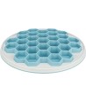 Trixie Slowfeeding Plaathive Kunststof / Tpr / Tpe Grijs / Blauw 30X30 CM