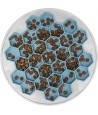 Trixie Slowfeeding Plaathive Kunststof / Tpr / Tpe Grijs / Blauw 30X30 CM
