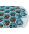 Trixie Slowfeeding Plaathive Kunststof / Tpr / Tpe Grijs / Blauw 30X30 CM