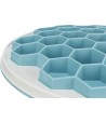 Trixie Slowfeeding Plaathive Kunststof / Tpr / Tpe Grijs / Blauw 30X30 CM