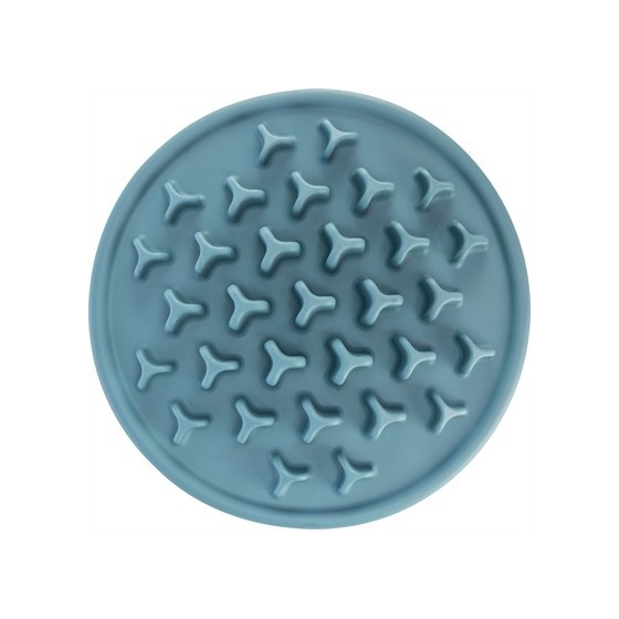 Trixie - Voermat Slowfeeding Pillars Tpe Blauw, 35x35cm