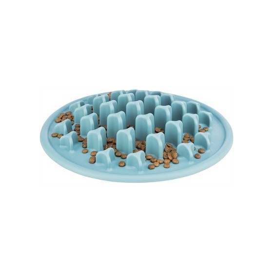 Trixie - Voermat Slowfeeding Pillars Tpe Blauw, 35x35cm
