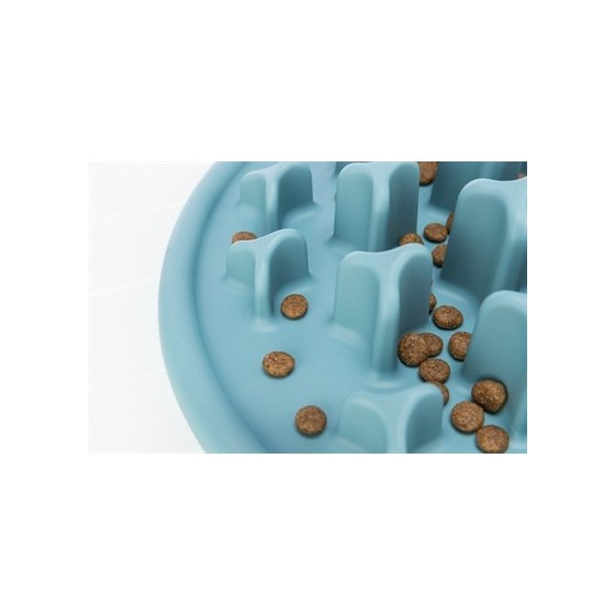 Trixie - Voermat Slowfeeding Pillars Tpe Blauw, 35x35cm