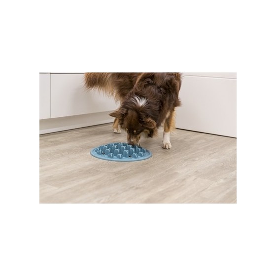 Trixie - Voermat Slowfeeding Pillars Tpe Blauw, 35x35cm