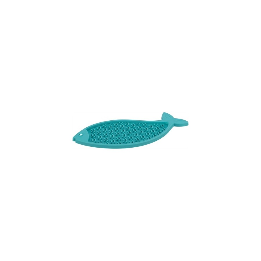 Trixie Lick'n'snack Plaat Siliconen Petrol 28 CM