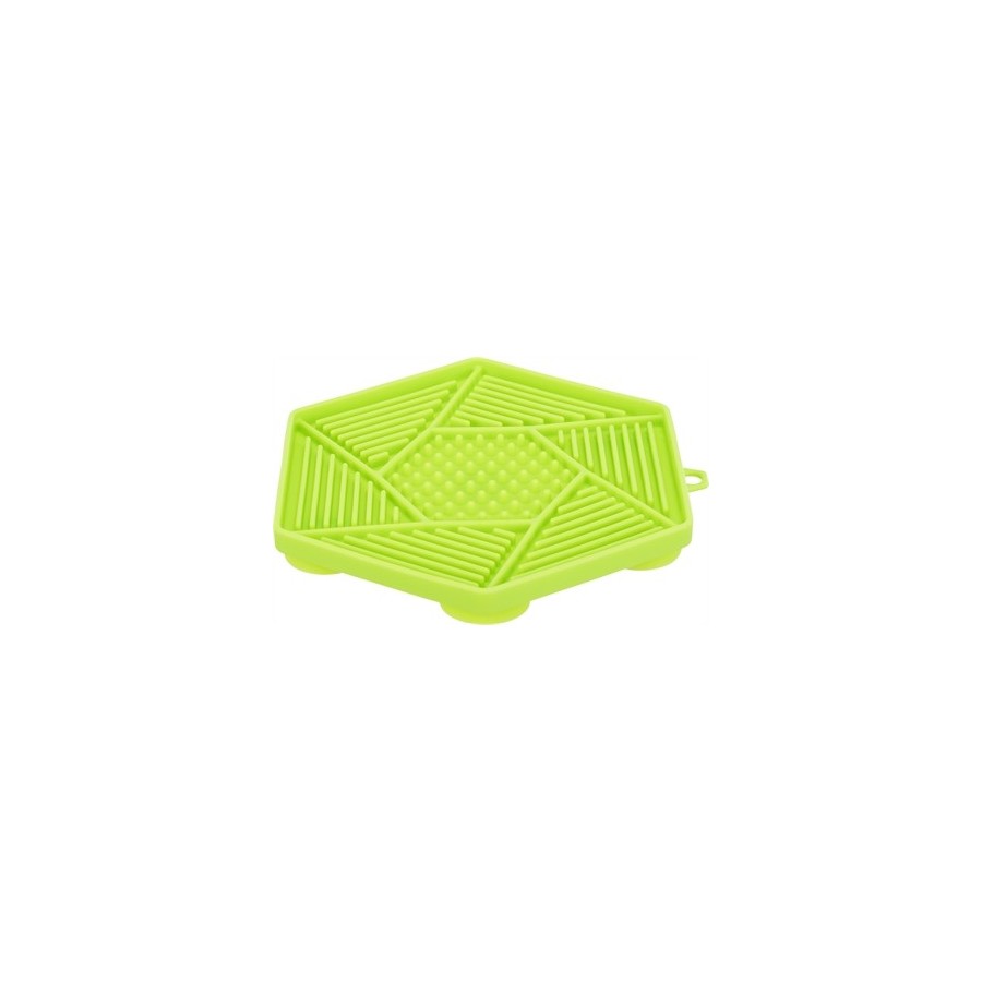 Trixie Lick'n'snack Mat Met Zuignappen Siliconen Groen 17 CM