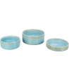 Trixie Voerbak / Drinkbak Keramiek Blauw 13X13 CM 400 ML