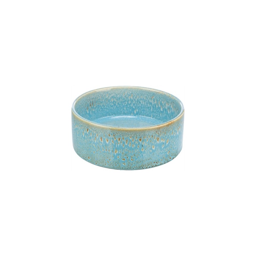 Trixie Voerbak / Drinkbak Keramiek Blauw 16X16 CM 900 ML