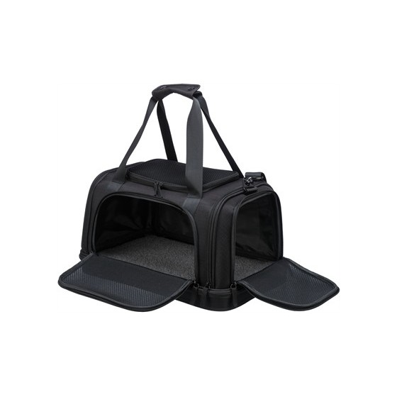 Trixie Vliegtuigtas Plane Zwart 44X28X25 CM