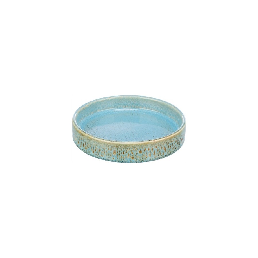 Trixie Voerbak / Drinkbak Keramiek Blauw 15X15 CM 250 ML