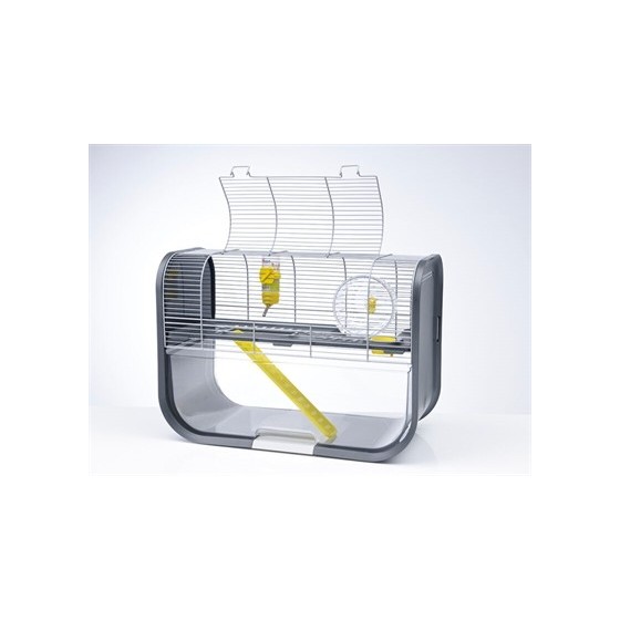 Savic Hamsterkooi Geneva Antraciet / Zilver 60X29X44 CM