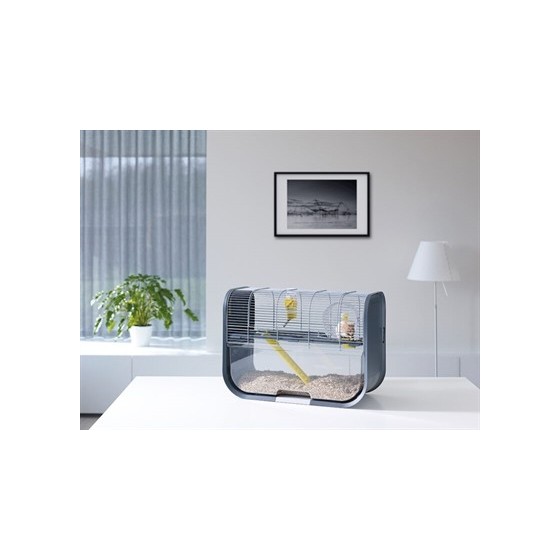 Savic Hamsterkooi Geneva Antraciet / Zilver 60X29X44 CM