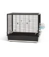 Savic - Vogelkooi Primo 60 Knock Down Zwart, 80x50x70cm