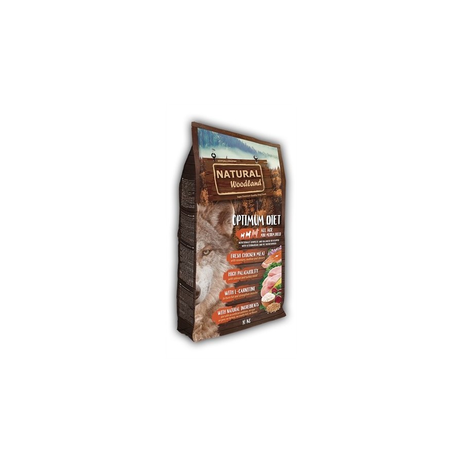 Natural Woodland - Optimum Mini / Medium Breed Diet 10kg