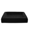 Bia Bed Royal Fluweel Hoes Hondenmand Zwart BIA-4 85X70X15 CM